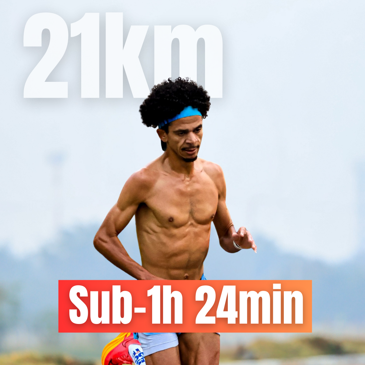 Planilha de corrida 21km sub-1h e 24 minutos (16 semanas)