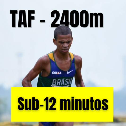 2400m em menos de 12 minutos